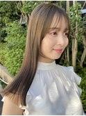 ナチュラル小顔前髪あり後れ毛サイドバング結べるボブくびれヘア