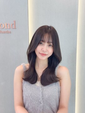 ロンド ブランシュ 錦糸町北口(Lond blanche) ミディアムレイヤーカット/レイヤー/顔周り/韓国/髪質改善/