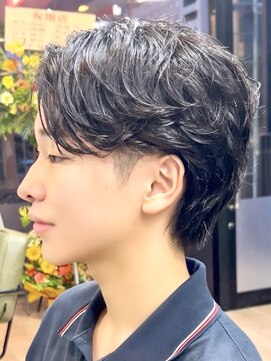 ヨリ サッポロ 札幌大通(yori SAPPORO) ニュアンスパーマ/センターパート/韓国マッシュ/ダークアッシュ