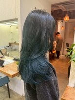 キサイ バズ(kisai BUZZ)&nbsp;グラデーションカラー/ダークグリーン/レイヤーロング