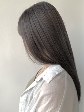 【セミロング（髪質改善）】×【グレージュ】