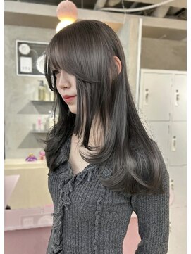 ペレ 栄 アネックス(PELE栄ANNEX) ピンクベージュ/アンブレラカラー/クールショート/前髪/栄