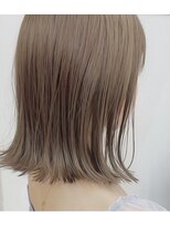 RAU. ベージュカラー/ブリーチなしダブルカラー/ヘアセット ハイトーンベージュ/ベージュカラー/コーラル/ブリーチ