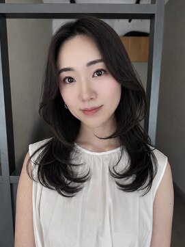 エトワ 中央店(etoi) 大分ミディアムボブレイヤー軽め韓国レイヤーくびれスタイル