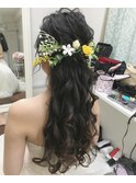 大人気アレンジゆるふわハーフアップ【ヘアセット　高崎】