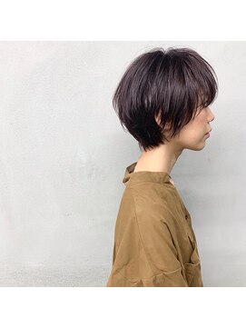 タグ(#tag) スモーキーピンクのジェンダーショート