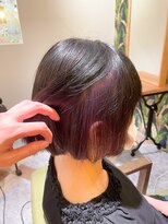 ムーン(moon) #ボブ#カーキグレイジュ#大人かわいい#フェザーバング