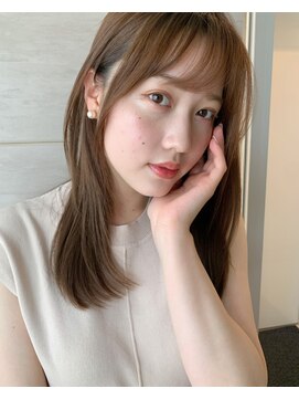 センス(SENSE) 【自由が丘SENSE】ナチュラル艶ストレート×ベージュカラー