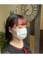 ヘアサロン レリー(hair salon relie) 【デザインカラー】フェイスフレーミング☆ピンクカラー　relie