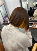 インナーカラー/イヤリングカラー/ポイントブリーチ