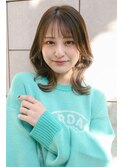 大人ガーリープリカール小顔レイヤーくびれカットチョコレート