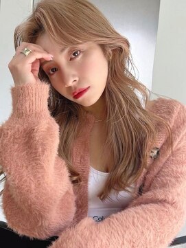 サイン 渋谷(SIGN) レイヤーカットインナーカラーイヤリングカラ一色落ち綺麗表参道