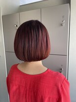 エイト 沖縄豊崎店(EIGHT toyosaki) 【EIGHT 豊崎】お客様スタイル_ボブピンクレッド