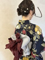 リンク(Link)&nbsp;ツインシニヨン/浴衣アレンジ/着物アレンジ/ツインアレンジ