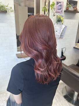 ヘアーアジール(hair agir) 大人気カシスピンクカラー
