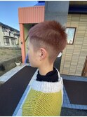 ブリーチありミルクティーブラウン×フェード