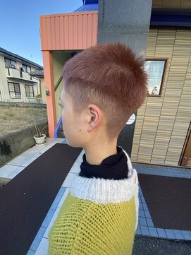 ラッコのおひるね ブリーチありミルクティーブラウン×フェード