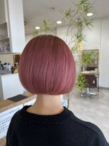 エミュー 笠間店(emu)&nbsp;ピンク×ミニボブ