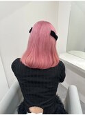 12205ホワイトピンクラベンダーミルクティー髪質改善韓国風巻き