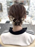 ふわふわアップヘア/参列ヘア/お呼ばれヘア/結婚式/ヘアセット