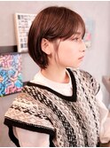 ■艶感ビターショコラうる艶髪マッシュヘアーSOLセンター南22