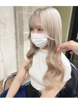 ガルボ ヘアー(garbo hair) ホワイトカラーハイトーンエクステ