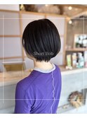 ショートボブ/丸みショート/襟足スッキリ