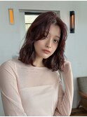 ゆるいミディアムパーマ