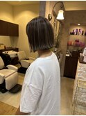 【ハイライト】細目ハイライトがくっきり見えるハイライト×ボブ