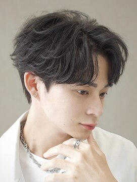 エデアンホンテン メンズサロン(EDEAN 本店 （旧：EDEAN 上通）) 熊本フェザーパーマセンターパートツイストスパイラルマッシュ