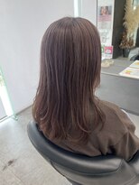 ガルボヘアー 桟橋店(garbo hair) ラベンダーグレージュ 艶髪 トリートメント ポイントブリーチ