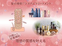 【髪の補修】“システム”トリートメントで、理想の質感を叶える