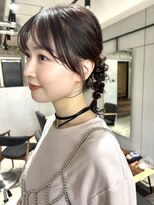 シンス 銀座(since)&nbsp;ヘアセット／ヘアアレンジ/編み下ろしアレンジ/顔まわりカット