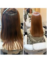 ビーアップヘアー(be:up hair)&nbsp;艶髪ロングレイヤー×縮毛矯正