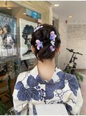浴衣/ヘアアレンジ/アップスタイル