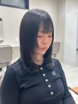 hyon myon/RISEbyREVO 綾瀬店【ヒョンミョン】&nbsp;ハッシュカット/デザインカラー/グレージュ[綾瀬駅/韓国ヘア]
