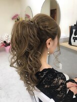 ヘアーセットサロン ピンキー(Hairset Salon Pinky) Pinky♪ボリュームポニ- 結婚式や二次会イベントに
