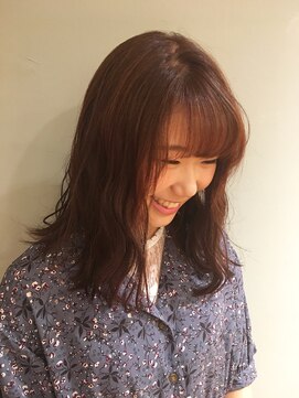 トレパルッキエーレサカイ(tre parrucchiere sakai) [ - tre-] オレンジロブ×オーガニックカラー