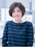♯ナチュラルショート♯ハンサムショートネイビーカラー