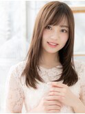 大人かわいい斜めバングで愛されワンカールa上尾20代30代40代