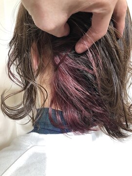 ハノン バイ リンクス 大宮(Hanon by LINKTH) ピンクパープルインナーカラー