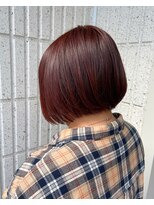 ブロンド 町田(BLONDE)&nbsp;チェリーレッド×ミニボブ