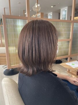 アドラーブル 長岡リップス旭岡店(adorable) 外ハネボブ×透明感ベージュ×20代30代