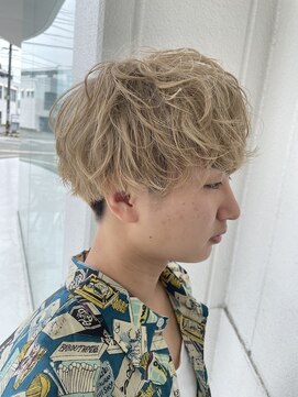 ナインバイトゥルース(9 NINE by truth) 【メンズ】王道マッシュ×外国人風ブロンドヘア