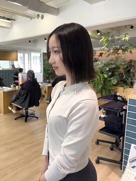 オーシャン(Ocean) 【OceanHair&Life田中愛梨】切りっぱあご下ボブ/タッセルボブ