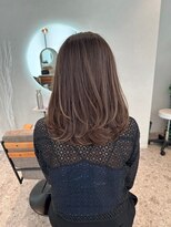 モアナ バイ ラナ 甚目寺店(MoanA BY LANA)&nbsp;デザインカラー/レイヤーカット/ウェットヘア/オリーブベージュ