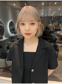 ホワイトベージュ◎ボブ