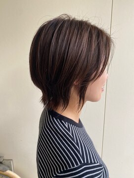 カシェ リタ ヘアー(CACHE'&RITA HAIR) ショートウルフ◯伸ばしかけカット◯マロンブラウン