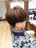 【佐々木美香】ハイライトツーブロックマッシュ