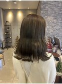 オリーブベージュ大人可愛い透明感立体感×なみなみウェーブ